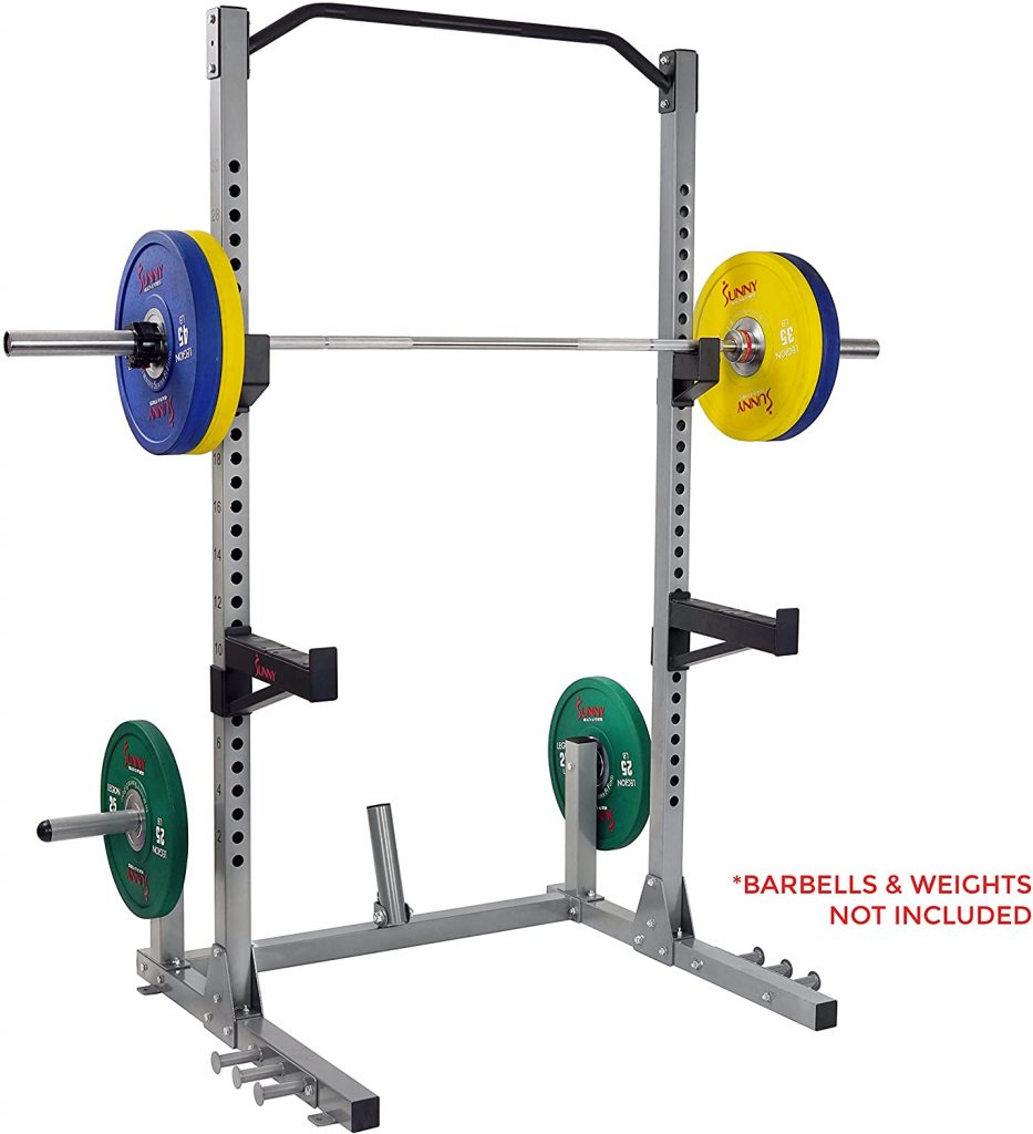 Sunny Health Fitness Power And Squat Rack With High Weight