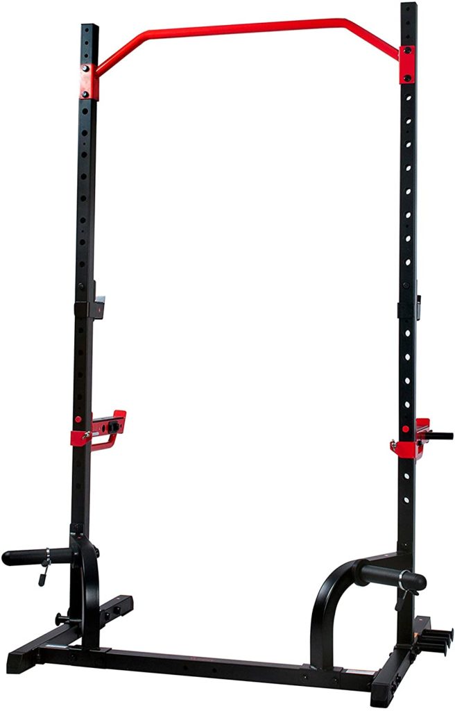 Sunny Health Fitness Power Zone Squat Stand Rack Power Cage With