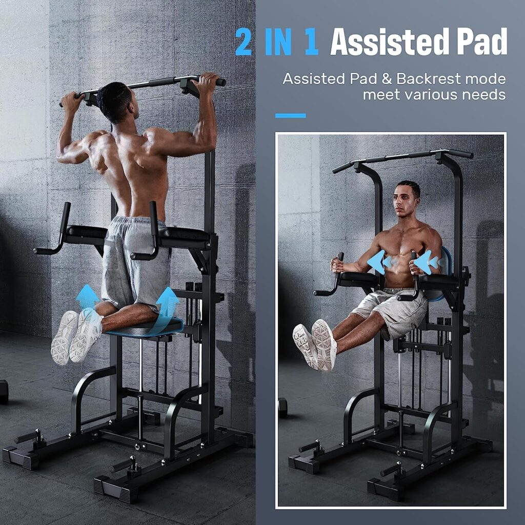 Sportsroyals Power Tower Pull Up Dip Station Multi Function