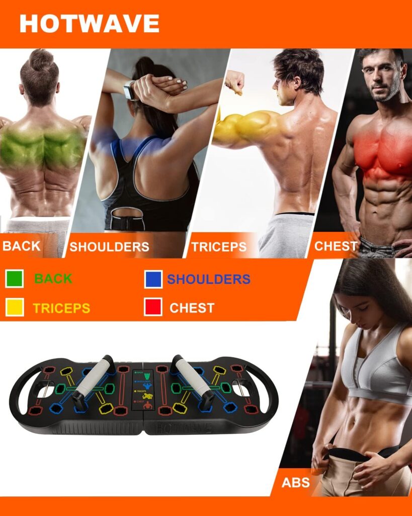 HOTWAVE Portable Exercise Equipment With 16 Gym