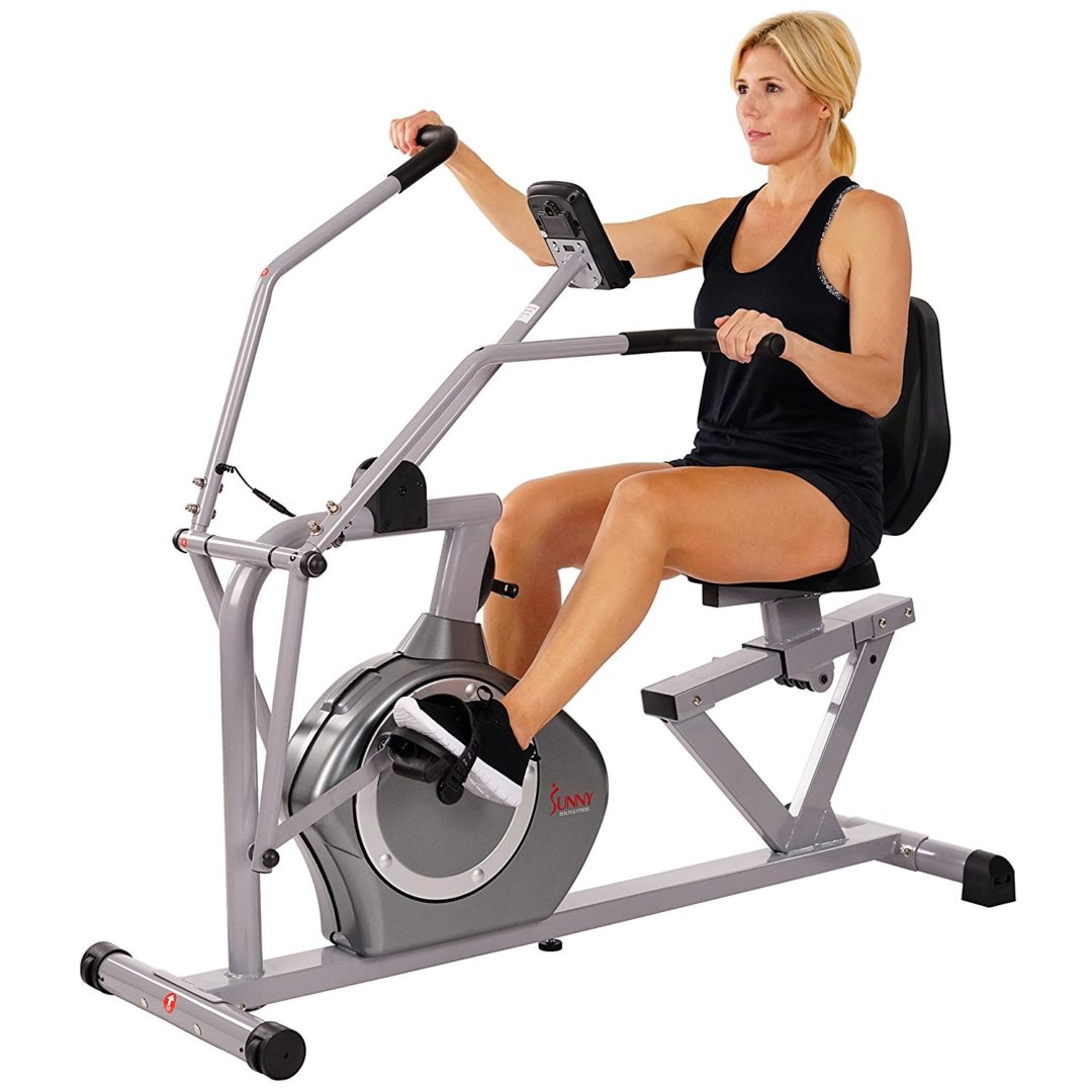 circuit fitness magnetic recumbent exercise bike with 15 programs