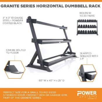 Granite Series Horizontal Dumbbell Rack