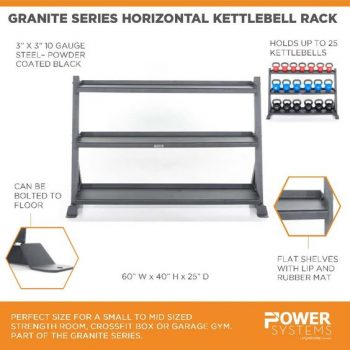 Granite Series Horizontal Kettlebell Rack