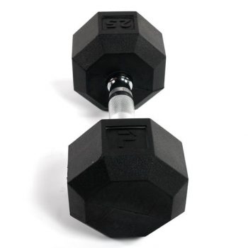 Rubber Octagonal Dumbbell