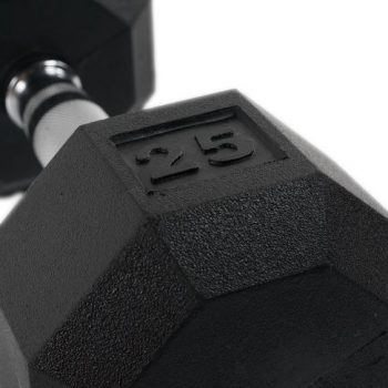 Rubber Octagonal Dumbbell