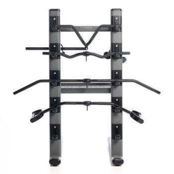 Black Chrome Cable Attachments Bar and Accessory Rack with Attachments