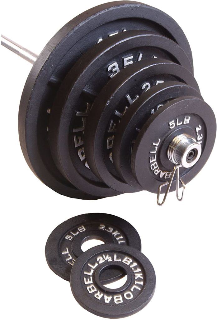 Cap Barbell 300 Pound Olympic Set Includes 7 Ft Bar