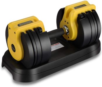 Grenaoh Fast Adjustable Dumbbell,30 lb Single Fitness Dumbbells with Anti-Slip Handle and Weight Plate,rofessional Comprehensive Training Equipment for Home Gym