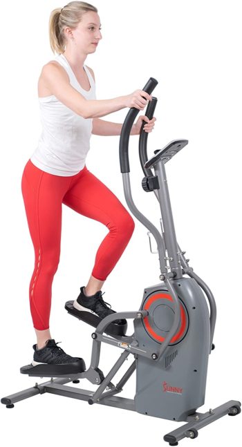 Sunny Health & Fitness Performance Elliptical Machine Cross Trainer with Climbing Motion - SF-E3911