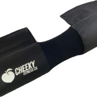 Cheeky Fitness Co. Zero Slip Velcro Squat & Hip Thrust Barbell Pad, Padded Foam Booty Builder Cushion for Hip Thruster, Squats & Weightlifting