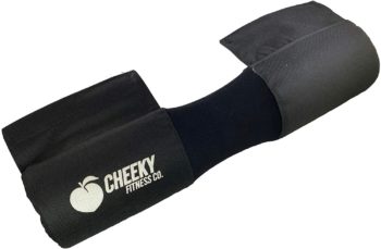 Cheeky Fitness Co. Zero Slip Velcro Squat & Hip Thrust Barbell Pad, Padded Foam Booty Builder Cushion for Hip Thruster, Squats & Weightlifting