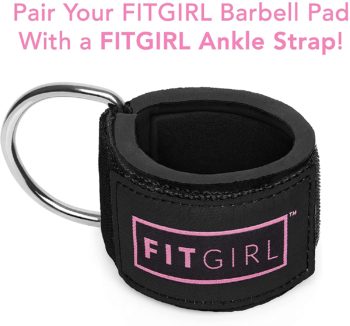 FITGIRL - The Best Squat Pad and Hip Thrust Pad for Leg Day, Barbell Pad Stays in Place Secure, Thick Cushion for Comfortable Squats Lunges Glute Bridges, Works with Olympic Bar and Smith Machine