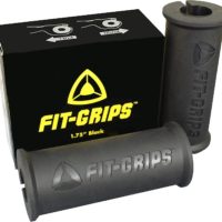 Fit Grips - Thick Grip Training Adapter for Fat Bar Weight Lifting, Barbells, Dumbbells by Core Prodigy