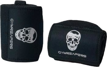 Gymreapers Weightlifting Wrist Wraps (Competition Grade) 18" Professional Quality Wrist Support with Heavy Duty Thumb Loop - Best Wrap for Powerlifting, Strength Training, Bodybuilding