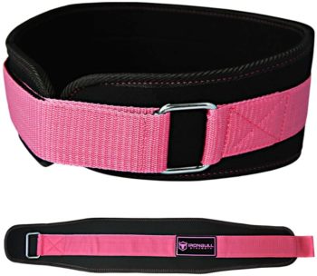 Iron Bull Strength Women Weight Lifting Belt - High Performance Neoprene Back Support - Light Weight & Heavy Duty Core Support for Weightlifting and Fitness