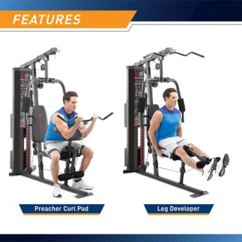 Marcy 150-lb Multifunctional Home Gym Station for Total Body Training