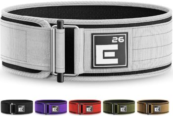 Self-Locking Weight Lifting Belt - Premium Weightlifting Belt for Serious Functional Fitness, Weight Lifting, and Olympic Lifting Athletes - Lifting Support for Men and Women - Deadlift Training Belt