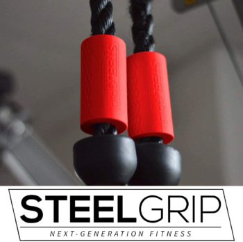 Steelgrip Thick Bar Grips for Dumbbell and Barbell, Thick Silicone Arm Blasters Strength Training - Perfect for Bodybuilding, Weightlifting