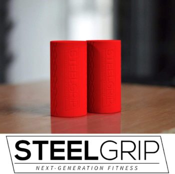 Steelgrip Thick Bar Grips for Dumbbell and Barbell, Thick Silicone Arm Blasters Strength Training - Perfect for Bodybuilding, Weightlifting