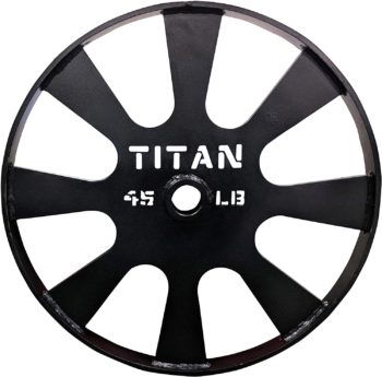 Titan Fitness Wagon Wheel Pulling Blocks 26" 45 lb. Set of 2