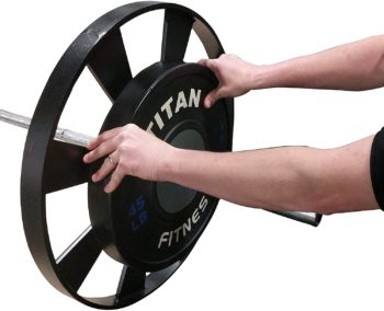 Titan Fitness Wagon Wheel Pulling Blocks 26" 45 lb. Set of 2