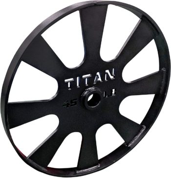 Titan Fitness Wagon Wheel Pulling Blocks 26" 45 lb. Set of 2