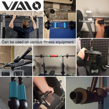 VIAIO Pair of Grips,Muscle Builder for Standard Hex/Bicep/Tricep/Threaded/Shrug Bars.Fat Dumbbell Barbell Grips Thick Bar Adapter Best with Barbell, Dumbbell & Weight Lifting, 100% Fully Refundable