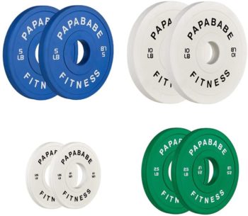 papababe Olympic Change Plates 2 inch Fractional Weight Plates Designed for Olympic Barbells for Strength Training