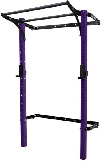 PRx Performance Profile PRO Squat Rack 3x3 with Kipping or Multi-Grip Pull Up Bar, 7'6" or 8' Uprights As Seen On Shark Tank Wall Mounted Home Garage Gym Exercise System