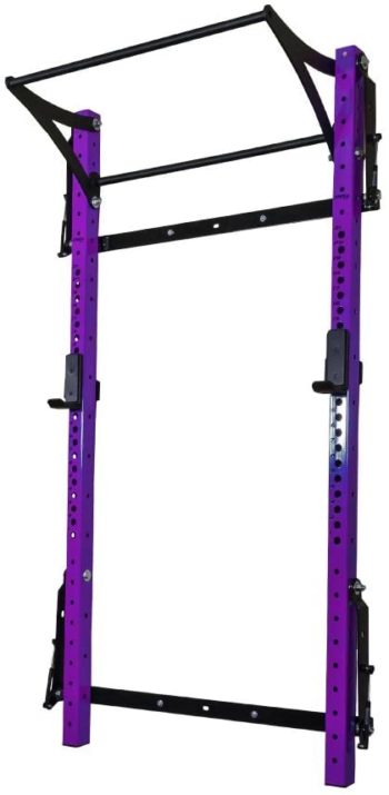 PRx Performance Profile PRO Squat Rack 3x3 with Kipping or Multi-Grip Pull Up Bar, 7'6" or 8' Uprights As Seen On Shark Tank Wall Mounted Home Garage Gym Exercise System