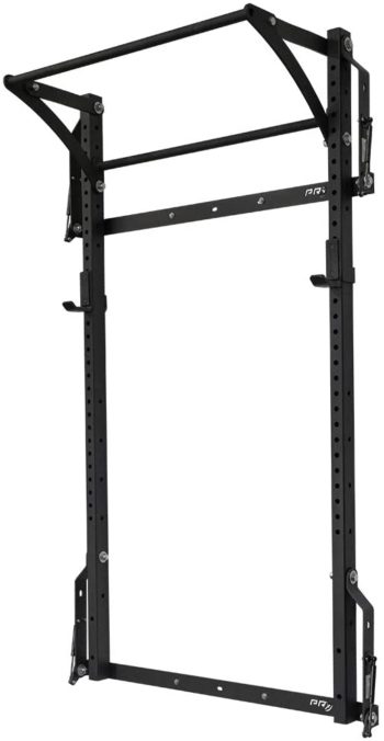 PRx Performance Profile Squat Rack 2"x3" with Kipping, Pull Up, or Multi-Grip Pull-up Bars Wall Mounted Home Gym Folding Fitness Equipment Power Rack Shark Tank Company