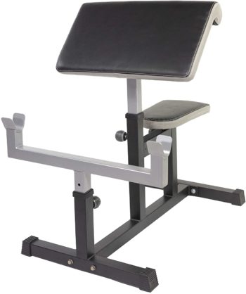 StrengthTech Fitness USA Made Adjustable Arm Preacher Curl Weight Bench | Fitness Gym Quality | Powder Coated Steel