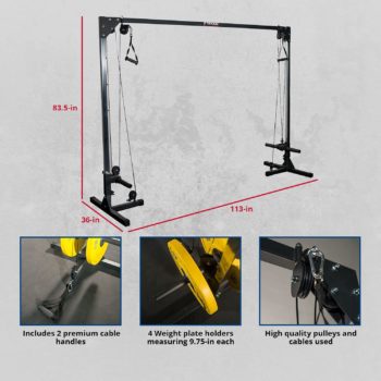 Titan Fitness Cable Crossover Machine for Weight Lifting and Bodybuilding