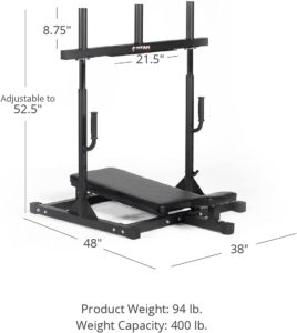 Titan Fitness Vertical Leg Press Machine, 400 LB Capacity, Leg ...