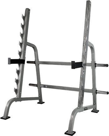 Valor Fitness BD-19 Squat Rack and Bench Press Rack with Steel Sawtooth Barbell Safety Catches