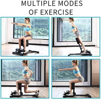 leikefitness Deluxe Multi-Function Deep Sissy Squat Bench Home Gym Workout Station Leg Exercise Machine