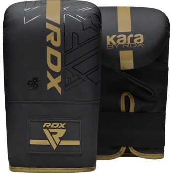 RDX F6 KARA 5ft 3-in-1 Punch Bag & Bag Gloves Golden Filled Set