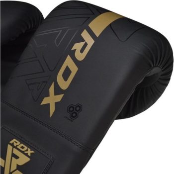 RDX F6 KARA 5ft 3-in-1 Punch Bag & Bag Gloves Golden Filled Set