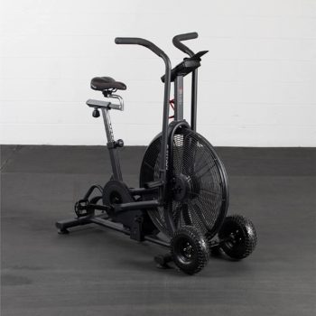 Titan Fitness Fan Bike 50.25 in. x 20.375 in. 111 lb. Heavy Duty Steel Removable Fan Guard LCD Console Display