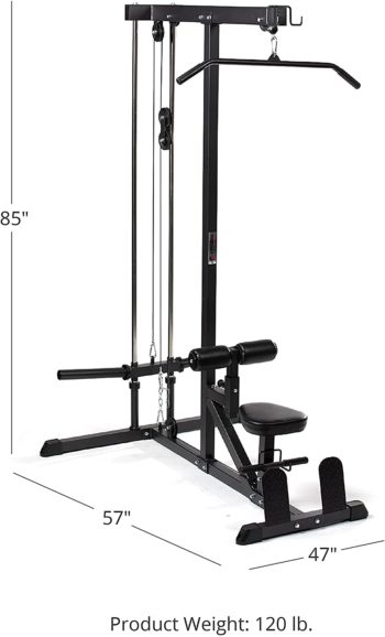 Titan Fitness Plate Loaded LAT Tower v2, Space Saving, Back, Shoulder