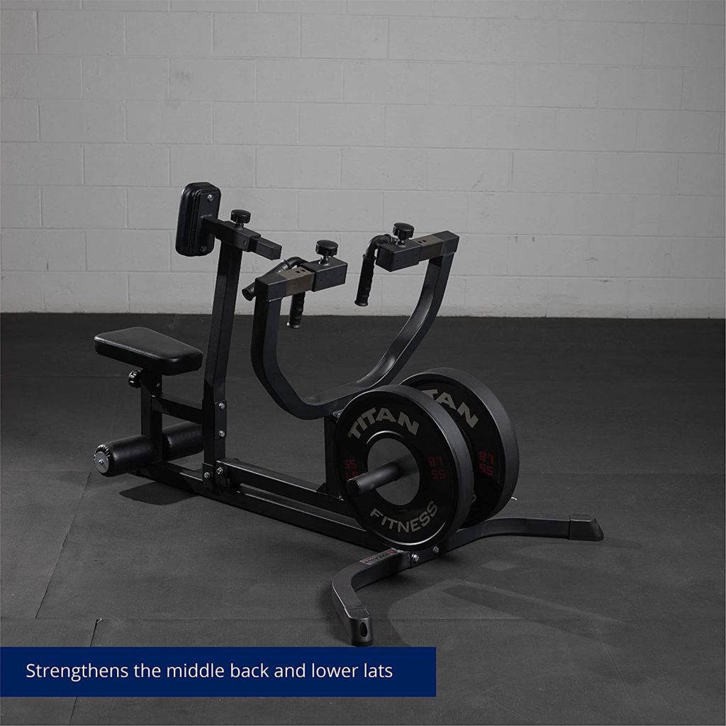 Titan Fitness Plate Loaded Seated Row - GYM READY EQUIPMENT