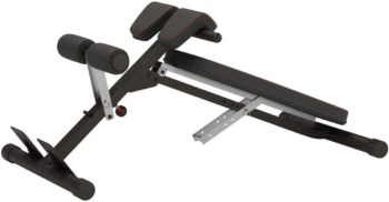 Fitness Reality X-Class Light Commercial Multi-Workout Abdominal/Hyper Back Extension Bench, Black