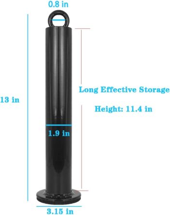 Luwint Loading Pin with Snap Clip and Strap for Olympic Weight Plates