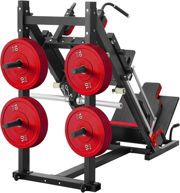 GMWD Leg Press Hack Squat Machine, Hip Sled For Home Gym...