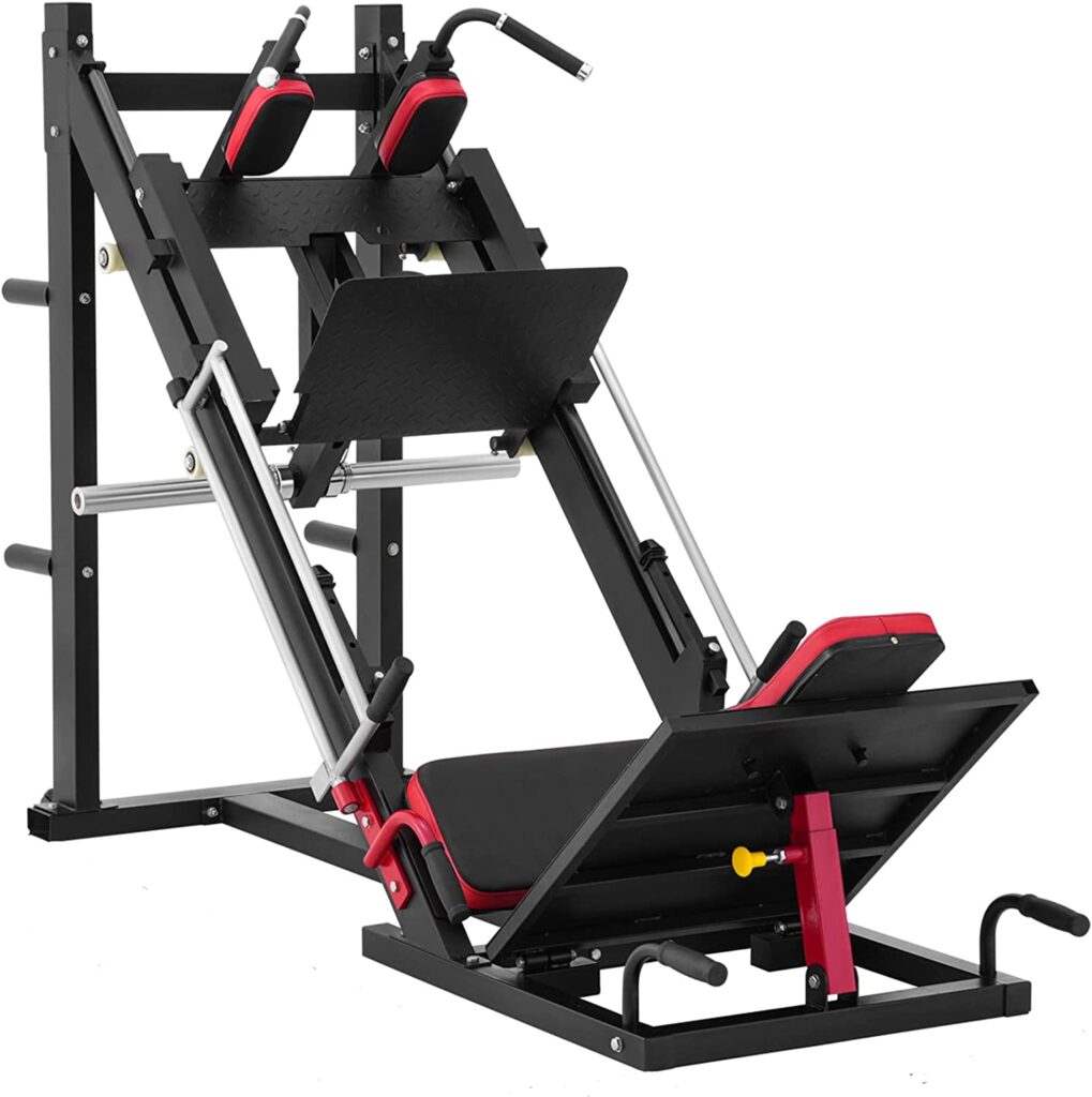 GMWD Leg Press Hack Squat Machine, Hip Sled for Home Gym...