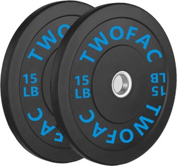 Olympic Weight Plates Set for Home Gym, Olympic Barbell Weight Set, Rubber Bumper Plates Set for Weight Lifting and Strength Training