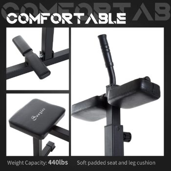 Soozier Adjustable Seated Calf Raise Machine Leg Press Machine Strength Training Gym Equipment