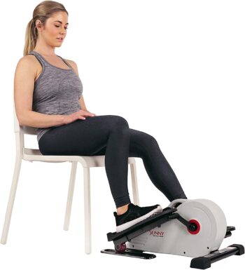 Sunny Health & Fitness Magnetic Portable Under Desk Elliptical Machine