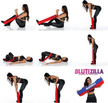 The X Bands Glutezilla Bands - Fabric Resistance Bands for Women & Men - Booty Bands - Extra Strength Hip Thrust Bands - Glute Bands - Exercise Resistance Bands for Home or Gym Workout