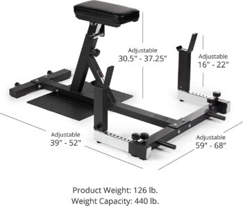 Titan Fitness Adjustable Chest Support Row Bench, Specialty Upper Body Machine